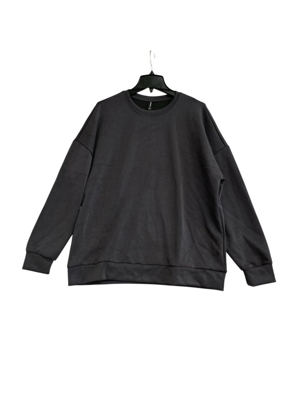 NWOT Lazypants Women's XL Scuba  Purple Black Lounge Sweatshirt B0482